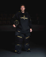Unihoc Goalie Mask ALPHA PRIME EVOLAB Black/Gold 26/27