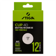 Rise Bordtennis Ball Cup. hvit. 12-pakning