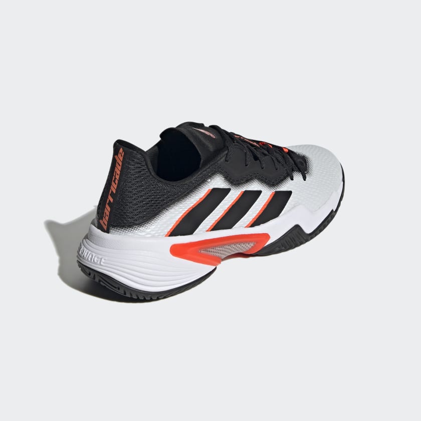 Amazon.com | adidas Men's Barricade Tennis Shoe, Black/White