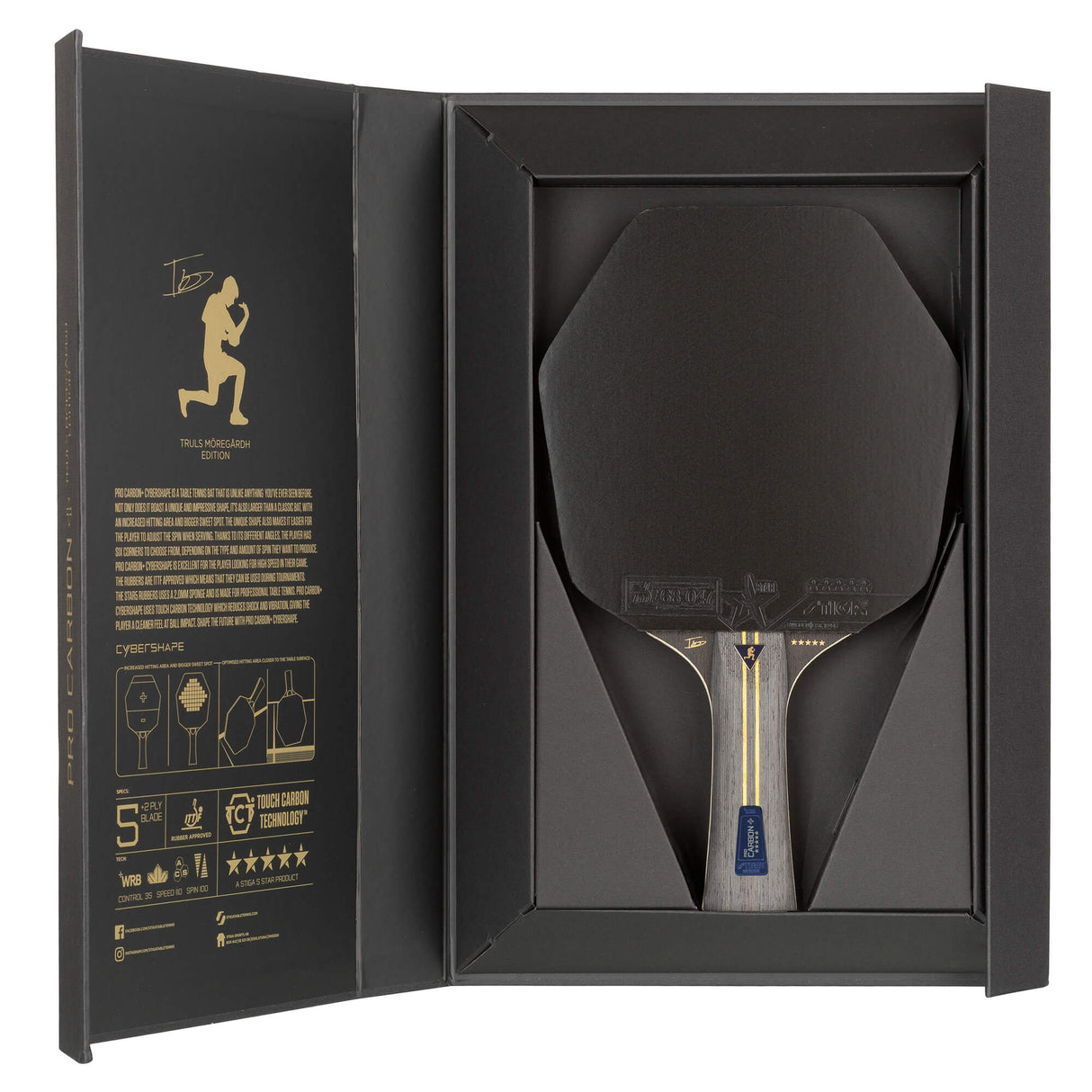 Bat Pro Carbon Plus Cybershape Truls Edition - 5-stjerners