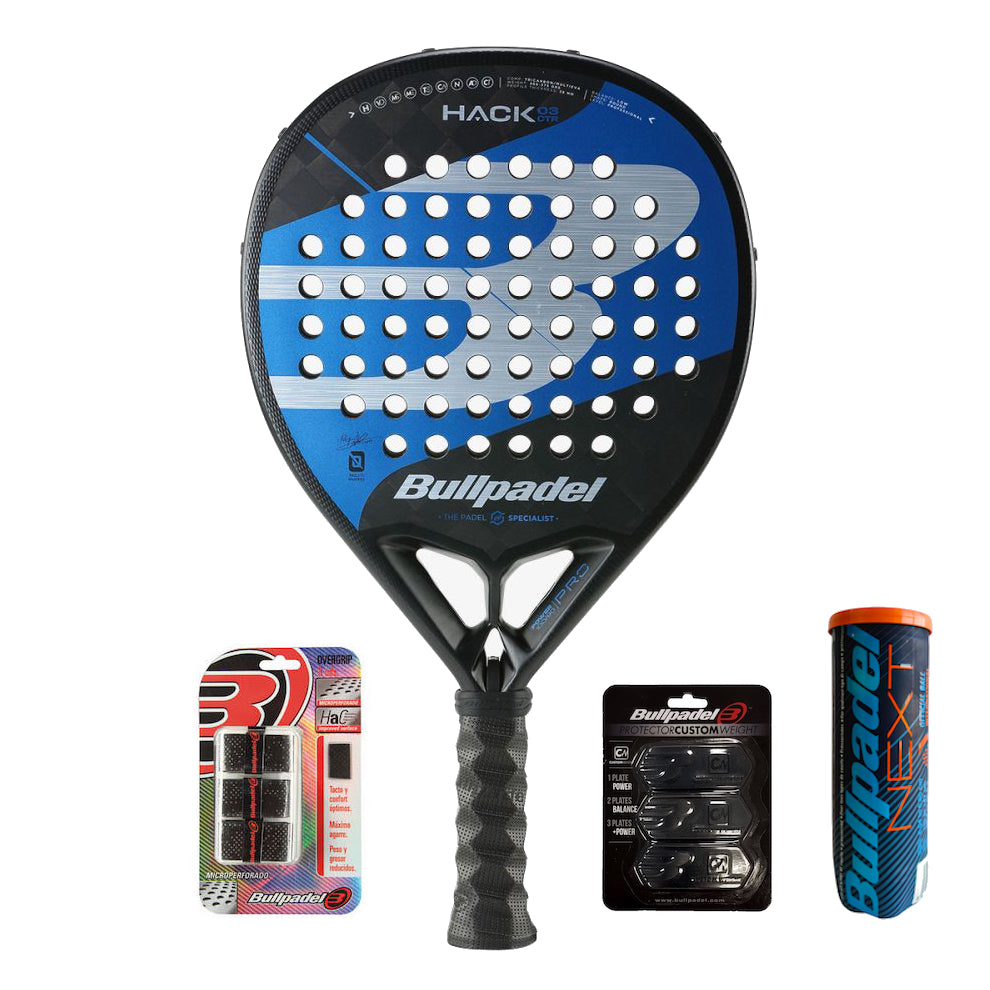 Bullpadel Hack 03 CTRL 2023 + Protector Weight + Overgrip +